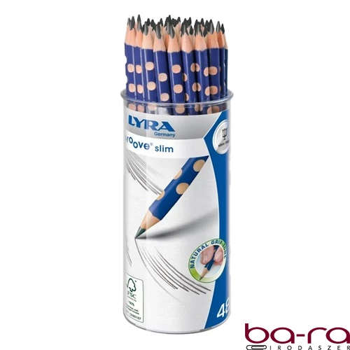 Grafitceruza LYRA Groove Slim HB háromszögletű vékony 48 darabos