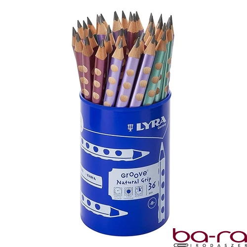 Grafitceruza LYRA Groove jumbo metál B 36 darabos