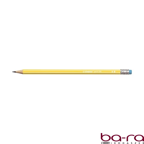 Grafitceruza STABILO Pencil 160 HB hatszögletű radíros citromsárga