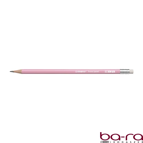 Grafitceruza STABILO Swano Pastel HB hatszögletű radíros pink
