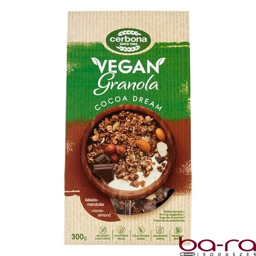 Granola CERBONA Vegán kakaós-mandulás 300 g