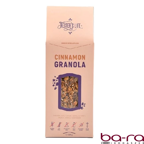 Granola HESTER’S Cinnamon fahéjas 320 g
