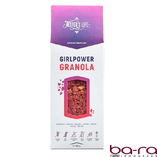 Granola HESTER’S Girlpower málnás 320 g