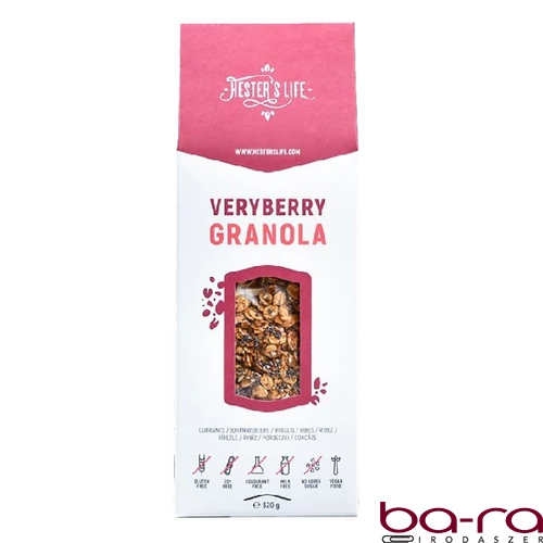 Granola HESTER’S Veryberry ribizlis 320 g