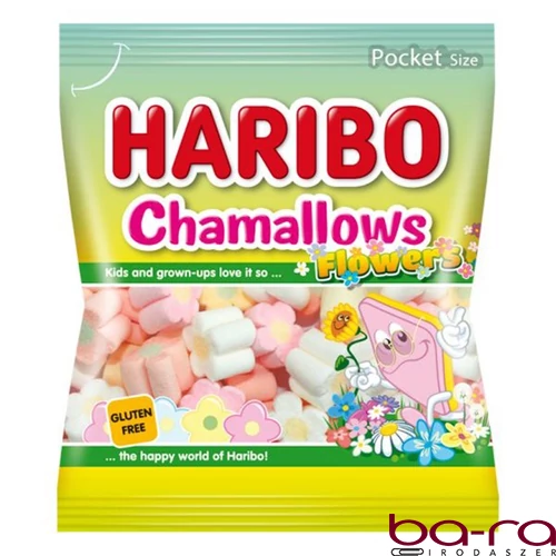 Gumicukor HARIBO Chamallow Flowers gluténmentes 100 g