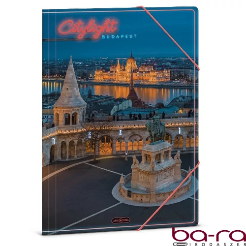 Gumis mappa ARS UNA A/4 City light-Budapest