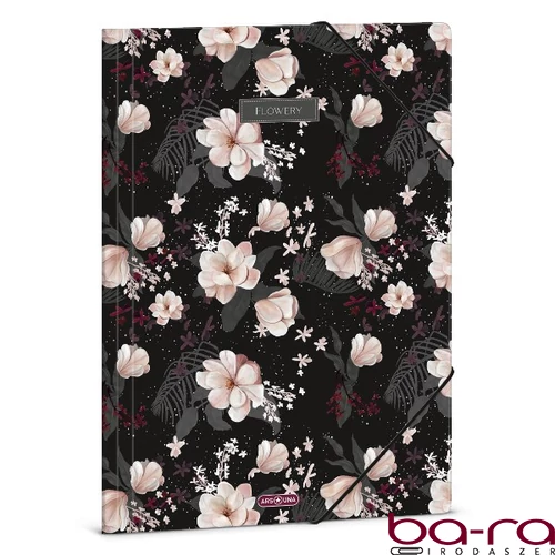 Gumis mappa ARS UNA A/4 Flowery Black