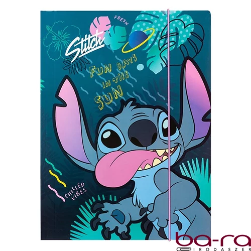 Gumis mappa COOLPACK Lilo és Stitch A/4 kék mintás