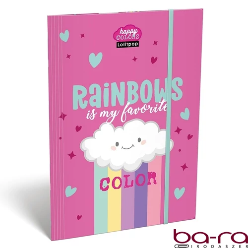 Gumis mappa LIZZYSULI A/4 Lollipop Rainbow