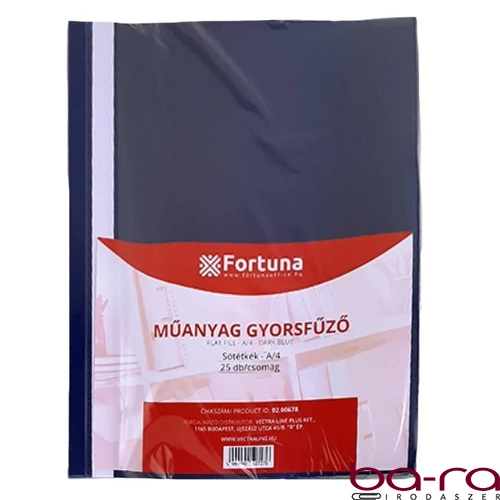 Gyorsfűző FORTUNA műanyag sötétkék 25 darabos