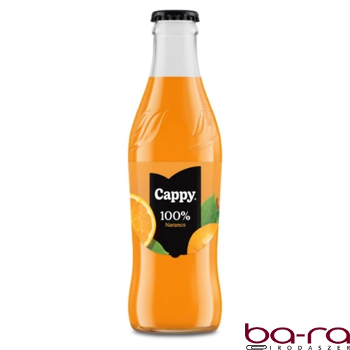 Gyümölcslé CAPPY Narancs 100% üveges 0,25L DRS