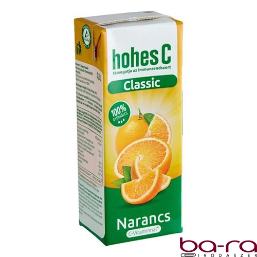 Gyümölcslé HOHES C Narancs 100% 0,2L