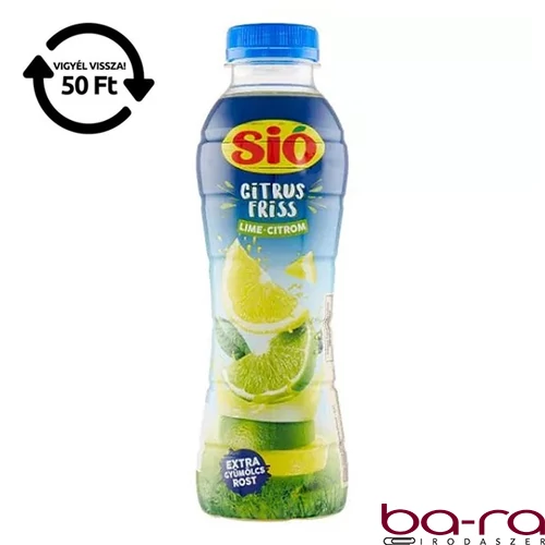 Gyümölcslé SIÓ CitrusFriss Lime Citrom 12% 0,4L DRS