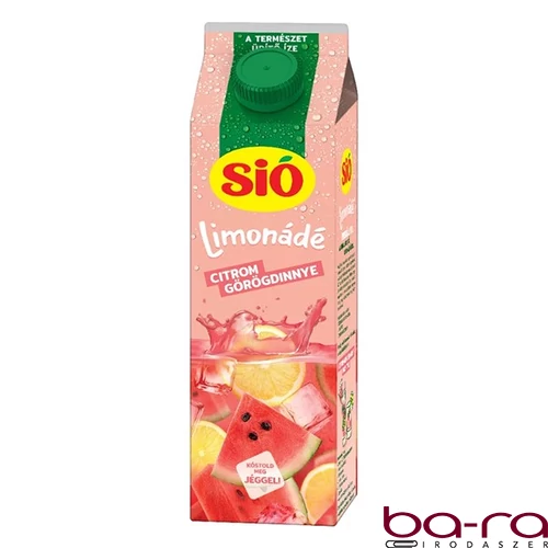 Gyümölcslé SIÓ Limonádé Citrom-görögdinnye 6% 1L