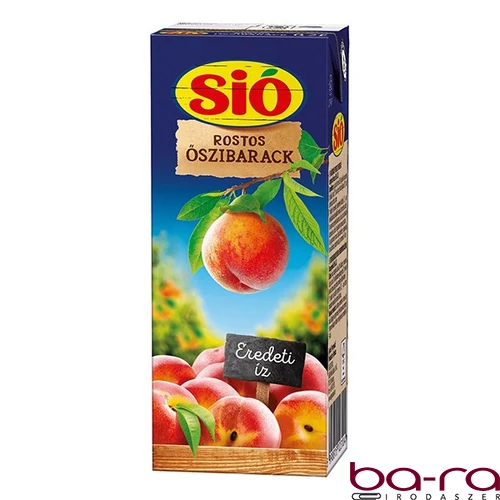 Gyümölcslé SIÓ Rostos Őszibarack 20% 0,2L
