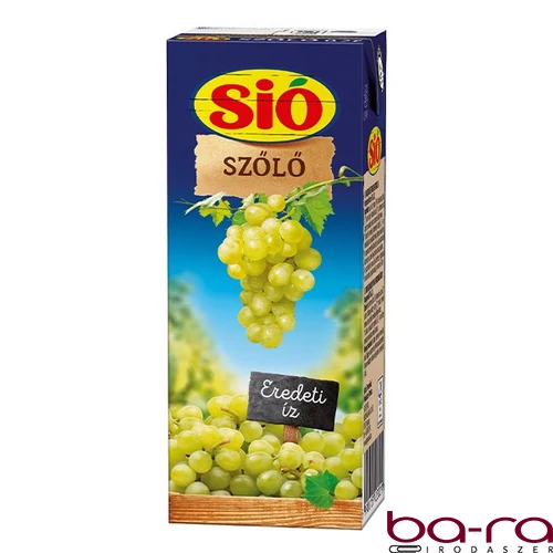 Gyümölcslé SIÓ Szőlő 12% 0,2L