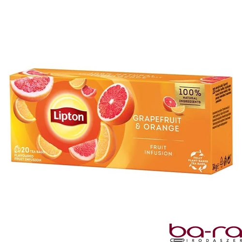 Gyümölcstea LIPTON Grapefruit-Narancs 20 filter/doboz