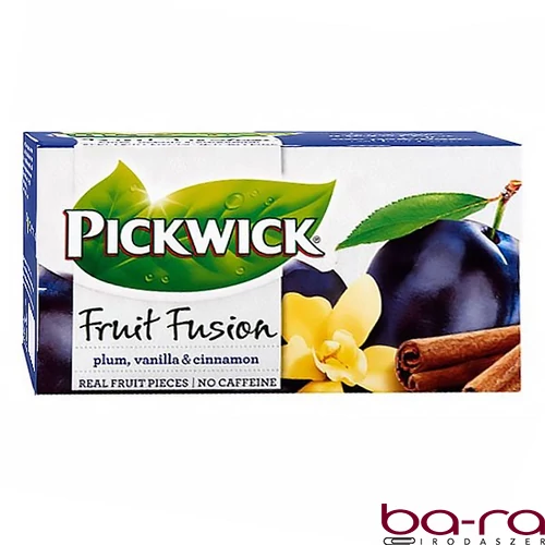 Gyümölcstea PICKWICK Fruit Fusion szilva-vanília-fahéj 20 filter/doboz