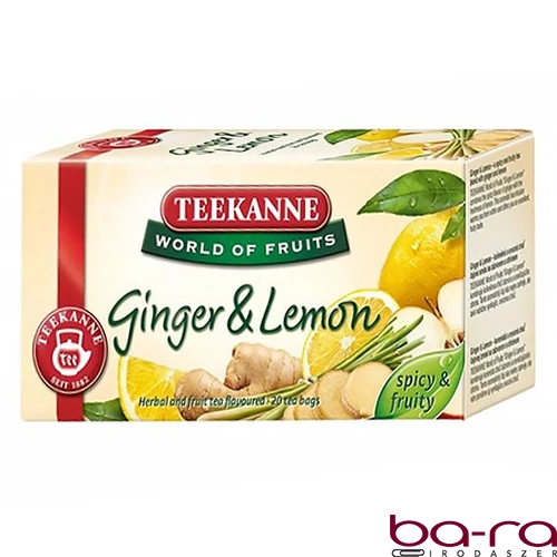 Gyümölcstea TEEKANNE World of Fruits gyömbér-citrom 20x2,5 g