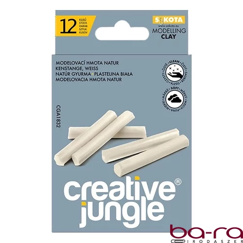 Gyurma CREATIVE JUNGLE grey natúr 12 darabos
