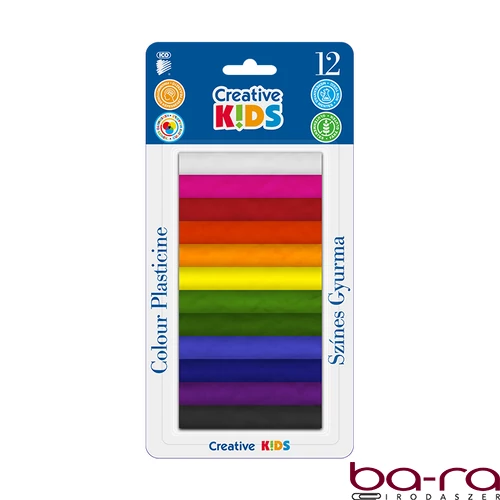 Gyurma ICO Creative Kids színes 165 g 12 darabos