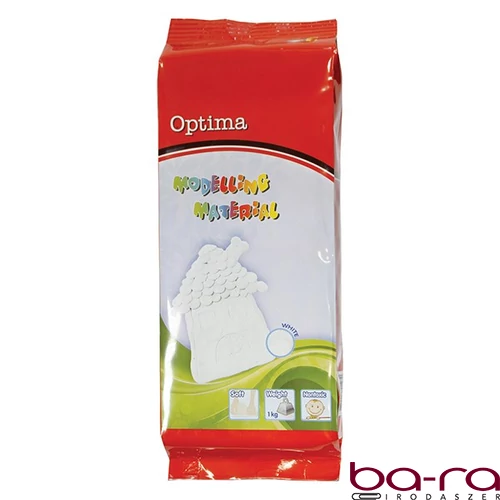 Gyurma OPTIMA modellező gyurma fehér 1000 g