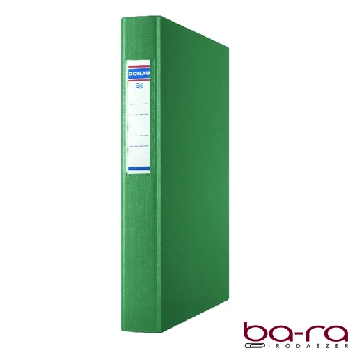 Gyűrűskönyv DONAU A/4 40 mm 4 gyűrű karton zöld