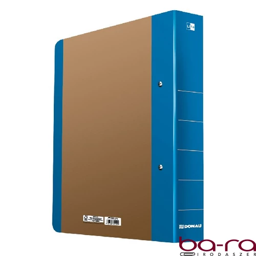 Gyűrűskönyv DONAU Life A/4 50 mm 2 gyűrű karton neon kék-barna