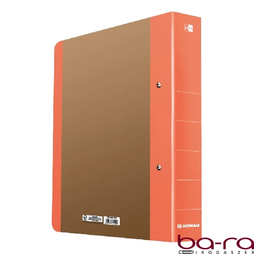 Gyűrűskönyv DONAU Life A/4 50 mm 2 gyűrű karton neon narancssárga-barna