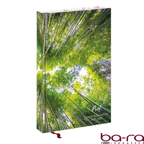 Hallgatói zsebkönyv TOPTIMER Prof papírborító A/5 heti 150x210 mm Zöld 2025-2026
