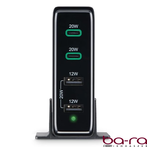 Hálózati töltő HAMA 2xUSB/2xUSB-C 60W fekete