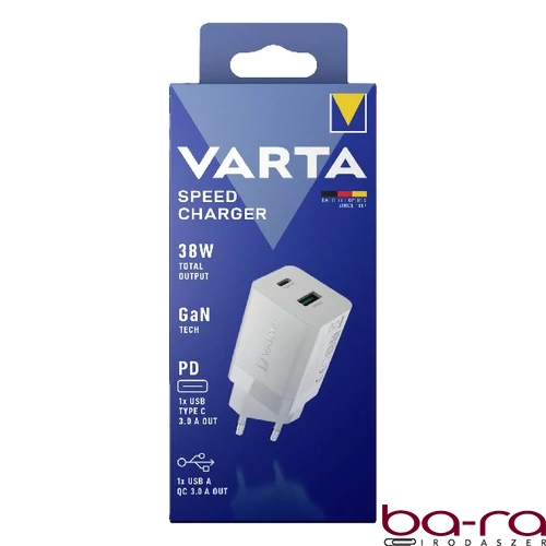Hálózati töltő VARTA Speed 1xUSB-A 1xUSB-C
