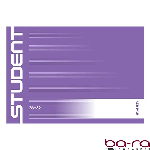 Hangjegyfüzet ICO Student 32 lapos 36-32 fekvő
