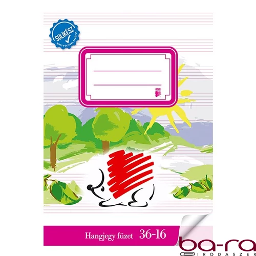 Hangjegyfüzet ICO Süni A/5 36-16 bekötött sulikész