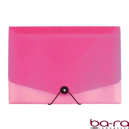 Harmónika mappa OPALINE A/4 13 részes gumis pink