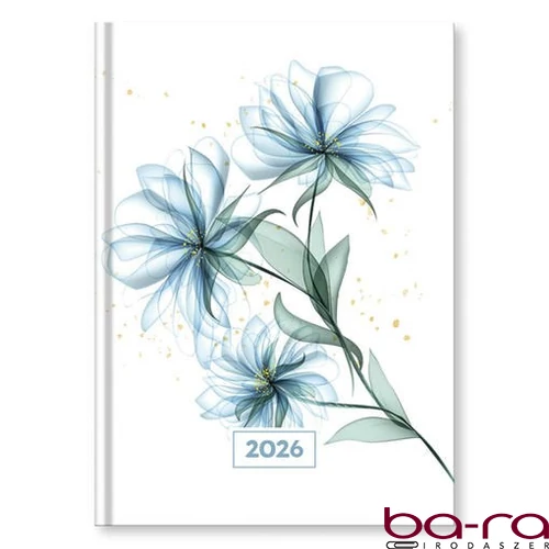 Határidőnapló VECTRALINE Mystic Blue secret A/5 napi fehér lapos 2026.