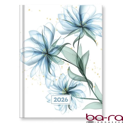 Határidőnapló VECTRALINE Mystic Blue secret B/6 napi fehér lapos 2026.
