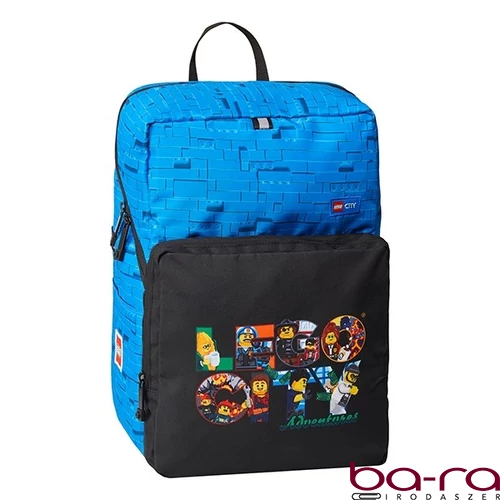 Hátizsák LEGO City Jensen kocka forma kék
