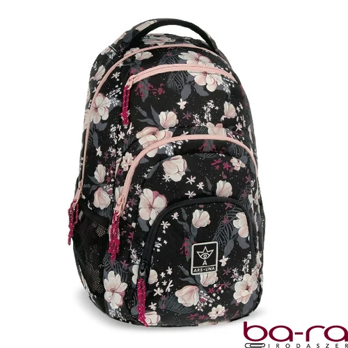 Hátizsák iskolai ARS UNA AU-2 Flowery Black