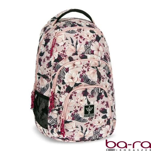 Hátizsák iskolai ARS UNA AU-2 Flowery Pink
