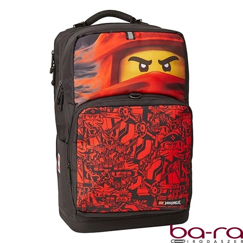 Hátizsák szett LEGO Ninjago Mortensen 2 részes tornazsákkal piros