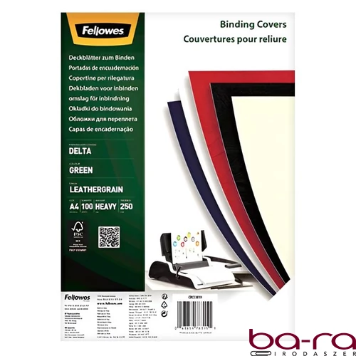 Hátlap FELLOWES Delta A/4 250 g matt zöld 100/csom