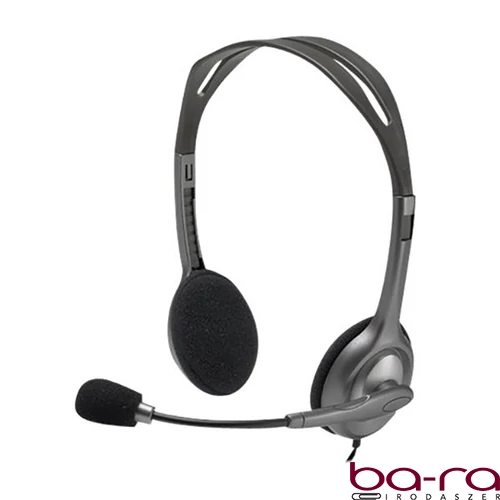 Headset vezetékes LOGITECH H110 Jack fekete