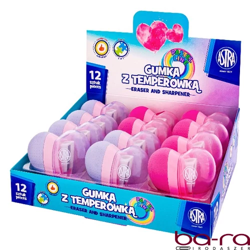 Hegyező ASTRA radírral szív forma