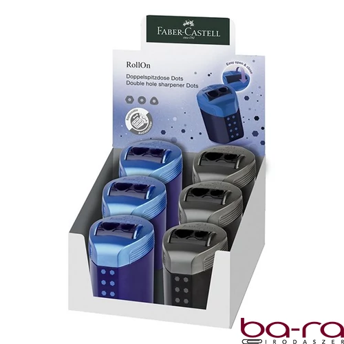 Hegyező FABER-CASTELL RollOn pöttyös 2 lyukú tartályos vegyes színekben