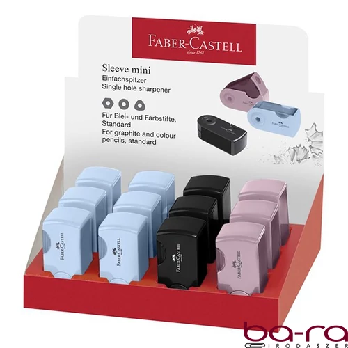 Hegyező FABER-CASTELL Sleeve mini 1 lyukú tartályos Harmónia színekben