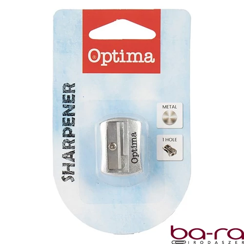 Hegyező OPTIMA fém 1 lyukú 1db/bliszter
