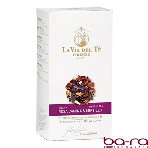 Herbatea LA VIA DEL TÉ csipkebogyó-áfonya 15x2,5 g