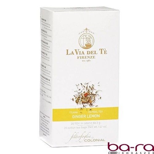 Herbatea LA VIA DEL TÉ gyömbér-citrom 20x2 g