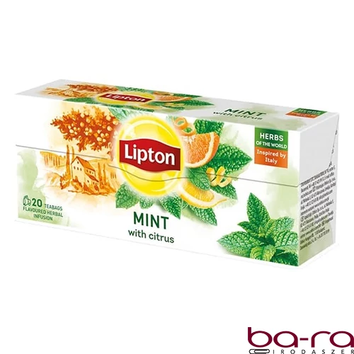 Herbatea LIPTON Citrus-Menta 20 filter/doboz